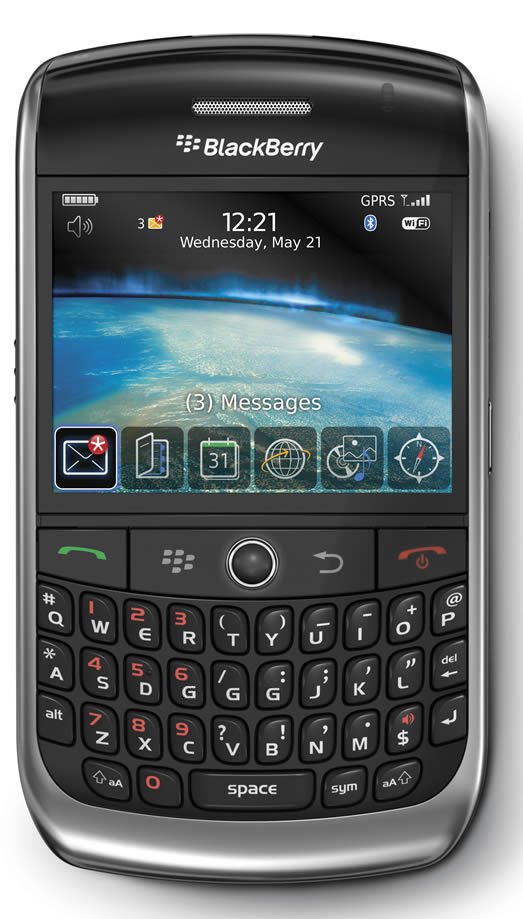 Blackberry Curve. Erhältlich mit 3G.